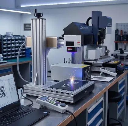 K9 Electronics fibre-laser marking capability for custom electronic enclosures and components